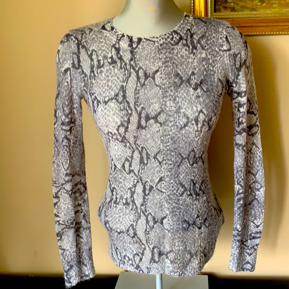 Joe Fresh Snake Print Mohair Sweater Size S